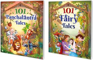 101 Panchatantra Tales and 101 Fairy Tales book for kids (Ages 3-12) (Paperback): Kids story book, Adventure tales for kids, Panchatantra book for kids, Storybook for kids | Pack of 2 books for kids.