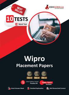 Wipro Elite NTH Placement Papers  - 2024 | 10 Mock Tests (Quantitative Aptitude, Verbal Ability, Logical Reasoning, Coding) with Free Access to Online Tests