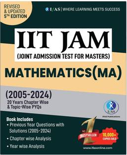 IIT JAM Mathematics PYQ Book-Previous Year Solved Papers  - 2026 | Topic Wise Sorted with Detailed Solutions (2005 to 2024) | Best Seller Previous Year Question Paper Book for IIT JAM Mathematics (MA), CUET PG Mathematics, NBHM & MSc Mathematics Entrance Examinations in India