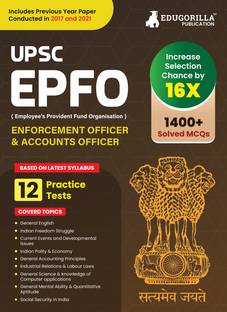 Upsc Epfo Enforcement Officer | Account Officer Recruitment Exam  - 2024 (English Edition) - 10 Mock Tests and 2 Previous Year Papers with Details Solutions with Free Access To Online Tests