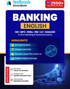 Banking - English Smartbook (Conceptual Notes with 2500+ MCQs) | Useful for SBI, IBPS, RRBs, RBI, LIC, NABARD, and other key Banking & Insurance exams