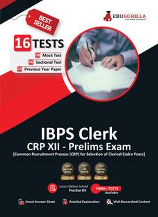 IBPS CRP Clerk XII Prelims Exam  - 2024 : CRP XIII (English Edition) - 8 Mock Tests, 6 Sectional Tests and 2 Previous Year Papers (1200 Solved Questions) with Free Access to Online Tests