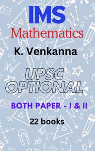 IMS Mathematics UPSC Optional Paper I & II For UPSC Set Of 22 Books