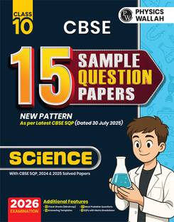 PW CBSE 15 Sample Question Papers Class 10 Science For 2026 Board Exam New pattern