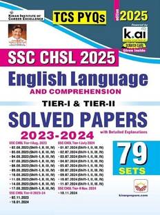 SSC CHSL English Language and Comprehension Tier 1 and Tier 2 Solved Papers TCS PYQs 79 Sets 2025 Edition (English Medium) (5518)