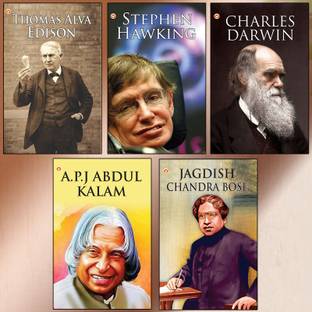 Great Scientists of the World : Thomas Alva Edison | Stephen Hawking | Charles Darwin | A.P.J Abdul Kalam | Jagdish Chandra Bose (Inspirational Biography Books)
