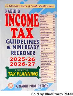 Income Tax Guidelines and Mini Ready Reckoner | A Nabhi Publication