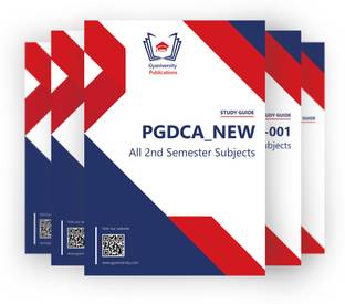 PGDCA_NEW 2nd Semester IGNOU Study Guides Combo (Set of 3 books including MCS-206, MCS-207, MCS-208)