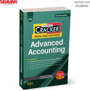 Taxmann's CRACKER for Advanced Accounting (Paper 1 | Advanced Accounts) – Featuring Concept-based Chapters | Ind AS References | Past Exam Questions for CA Inter | Sept. 2025/Jan. 2026 Exams