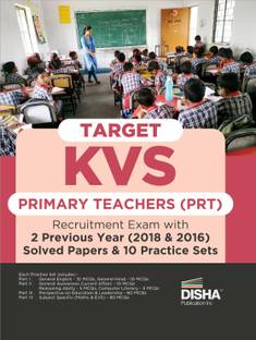 Target KVS Primary Teachers (PRT) Recruitment Exam 2 Previous Year Solved Papers & 10 Practice Sets | Kendriya Vidyalaya Sangathan | PYQs Question Bank |
