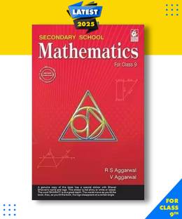 Secondary School Mathematics for Class 9 Examination with 1 Disc Paperback, Veena Aggarwal, R S Aggarwal|New Latest Edition For 2025-2026 with 1 Disc