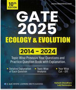 GATE Ecology and Evolution PYQ Book-Previous Year Solved Papers  - 2026 | Topic Wise Sorted with Detailed Solutions (2014 to 2023) | Best Seller Previous Year Question Bank for GATE Ecology and Evolution Examinations in India
