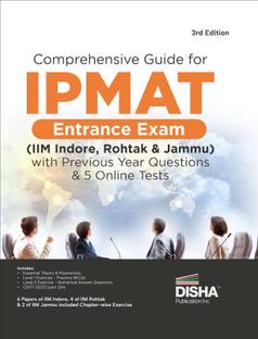 Comprehensive Guide for IPMAT Entrance Exam (IIM Indore, Rohtak & Jammu) with Previous Year Questions & 5 Online Tests 3rd Edition | PYQs | Integrated Program in Management Aptitude Test |