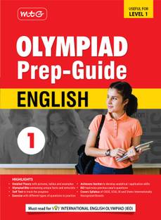 MTG Olympiad Prep-Guide Class 1 English (IEO) - Detailed Theory, Self Test with IEO Topicwise Previous Year Question Paper For SOF 2024-25 Exam