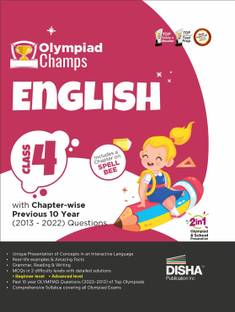 Olympiad Champs English Class 4 with Chapter-Wise Previous 10 Year (2013 - 2022) Questions Complete Prep Guide with Theory, Pyqs, Past & Practice Exercise
