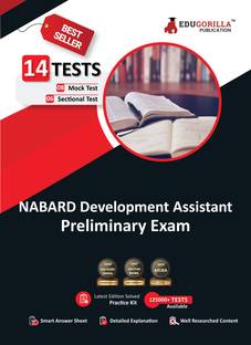 NABARD Development Assistant Book  - 2024 (English Edition) - 8 Mock Tests and 6 Sectional Tests (1000 Solved MCQ) with Free Access to Online Tests