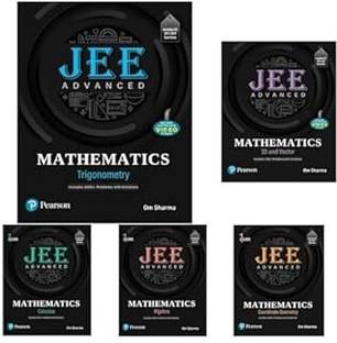 JEE Advanced Mathematics Books Set by Pearson, Includes Trigonometry, 3D and Vector, Calculus, Algebra, Coordinate Geometry | Includes JEE 2013-2024 Chapter Wise Video strategics