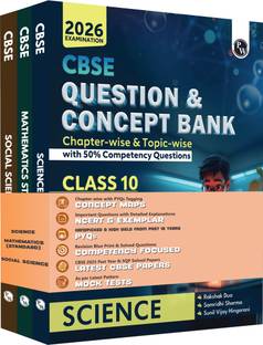 PW CBSE Question Bank (QCB) Class 10 Science, Maths (Std) and SS Combo - 3 Books