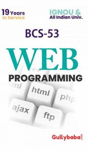 BCS-53 Web Programming (English, Paperback, GPH Panel of Experts)