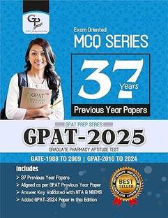37 GPAT/GATE PREVIOUS YEAR QUESTION PAPERS (COLOURED BOOK) with 1 Disc