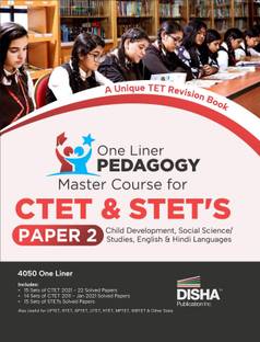 One Liner Pedagogy Master Course for Ctet & Stet's Paper 2 - Child Development, Social Science/ Studies, English & Hindi Languages Based on Previous Year Questions Pyqs for Ctet, State Tet & Super Tet Exams 2023