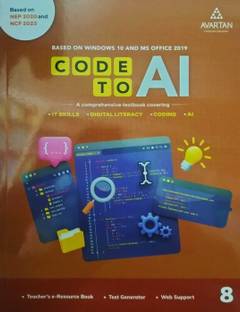 Avartan Code To AI Class 8 Based on window 10 and MS Office 2019