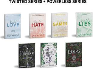 TWISTED SERIES + POWERLESS SERIES | (TWISTED LOVE, TWISTED HATE, TWISTED GAMES, TWISTED LIES, POWERLESS, POWERFUL, RECKLESS) | 7 BOOKS COMBO | (ANA HUANG & LAUREN ROBERTS) | ROMANCE | DARK ROMANCE | PAPERBACK | ENGLISH | GET BOOKMARKS