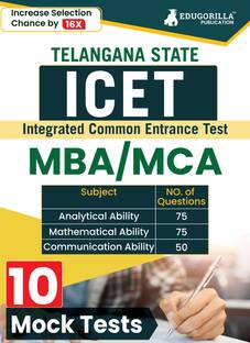 TS ICET Exam for MBA/MCA | Telangana State Integrated Common Entrance Test  - 10 Full Length Mock Tests 2024 (1200 Solved MCQs) with Free Access to Online Tests