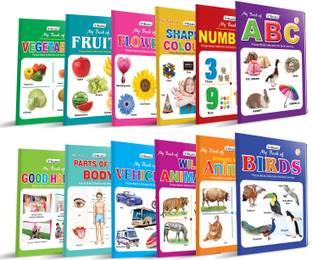 Picture Books Collection for Early Learning  - Books for Kids Age 3+ (My Book of ABC, My Book of Numbers, My Book of Colours & Shapes, My Book of Flowers, My Book of Fruits, My Book of Vegetable, My Books of Birds, My Book of Domestic animals, My Book of Wild Animals, My Book of Tables, My Book of Rhymes & My Book of Good Habits)