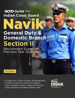 GoTo Guide for Indian Coast Guard Navik General Duty Section II Recruitment Exam with Previous Year Questions 3rd Edition | Physics & Mathematics