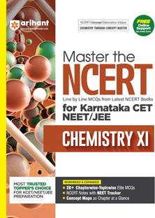 Arihant Master the NCERT Chemistry Class 11 | 2000+ Chapterwise-Topicwise MCQs | Concept Maps & NCERT Tracker | For KCET, NEET, JEE | Exam 2025-26