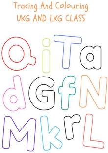 Tracing And Colouring  - ukg and lkg class