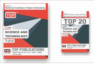TOP NIOS Class 10 Science and Technology 212 Guide + TOP 20 Most Important Question Answers (Mini Book) - Set of 2 Books
