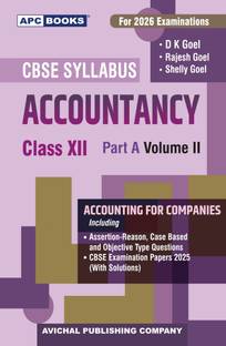 Dk Goel Accountancy Class 12 Part A Volume 2, (Accounting For Companies) Partnership Firms, 2026 Examinations