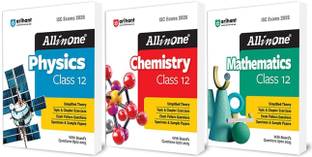 Arihant ISC All in one Physics, Chemistry and Math Class 12 for Exams 2026 With Topic & Chapter Exercises, Exam Pattern Questions, Specimen & Sample Papers with Board's Questions Upto 2025