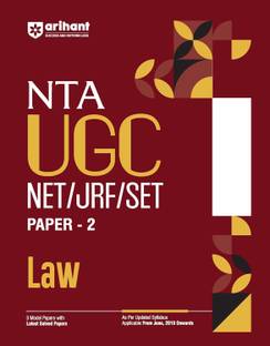 Arihant NTA UGC NET/ JRF/ SET PAPER-2 Law | As per updated syllabus | 3 Model Papers with latest solved papers (Hindi Medium)