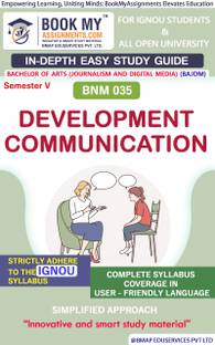 IGNOU BNM 035 Development Communication Study Guide (In Depth Guide) for Ignou Student