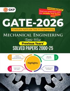GKP GATE 2026 : Mechanical Engineering - 26 Years' Topic-wise Previous Solved Papers (2000-2025)|Topic-wise GATE Papers from 2000 to 2024| Complete Solved Paper GATE 2025