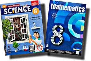 Lakhmir Singh's Science & R S Aggarwal Mathematics Class 8 Combo Set of 2 Books As per NEP/NCF compliant