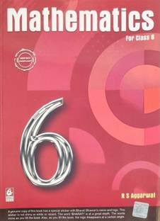 Mathematics for Class 6 - CBSE - by R.S. Aggarwal Examination Paperback – 2024
