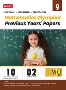 MTG IMO Class-9 Olympiad 10 Previous Years Papers (2023-2019 Set A & B) Mathematics with Mock Test Papers - Sample OMR Sheet with Chapterwise Analysis | SOF Olympiad Books For 2024-25 Exam