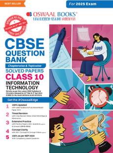 Oswaal CBSE Question Bank Class 10 IT, Chapterwise and Topicwise Solved Papers For Board Exams 2025