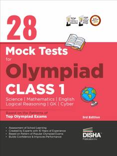 28 Mock Test Series for Olympiads Class 1 Science, Mathematics, English, Logical Reasoning, Gk & Cyber