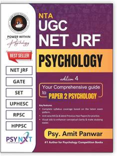PWP NTA UGC NET JRF Psychology 2025 - Paper 2 Preparation Book - Also useful for PhD / SET / GATE / UPHESC (Complete Syllabus with MCQs Question Bank included) - New and Updated Edition 4 (2025)