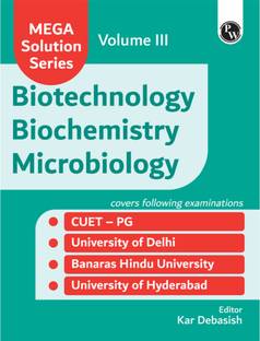 PW Mega Solution Series Biotechnology Biochemistry Microbiology Volume 3 by Debasish Kar For CUET-PG 2024-2025 Exams