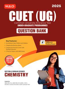 MTG NTA CUET (UG) Chapterwise Question Bank Chemistry With Practice Papers & OMR Sheet | Entrance Exam Preparation Book 2025