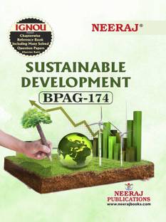 Neeraj Publication IGNOU BPAG-174 Sustainable Development , English Medium Book