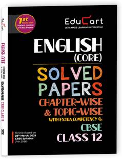 Educart CBSE Class 12 English Core Chapter-Wise Solved Papers 2025-26 on new Syllabus 2026