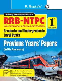 RRB: NTPC (1st Stage Exam) Previous Year's Papers (Solved) (Big Size)