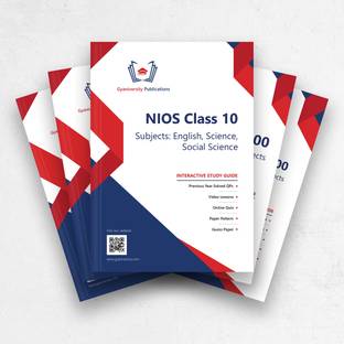 NIOS 10th Class English, Science, Social Science Interactive Study Guides Combo (Set of 3 Books including NIOS-202, NIOS-212, NIOS-213)